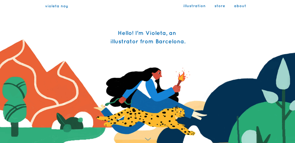 Violeta Noy’s portfolio site intro