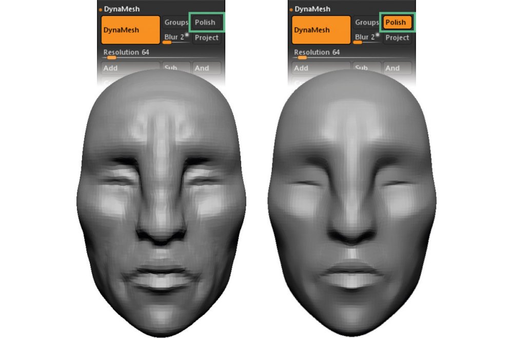 how to see double face zbrush