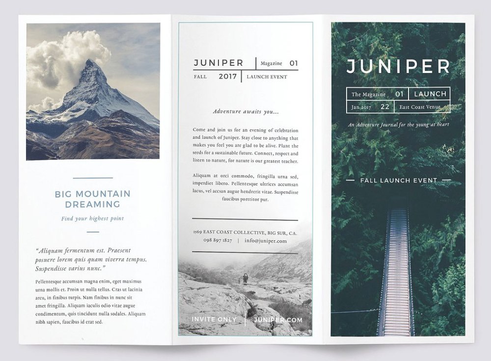 Best brochure templates: Juniper