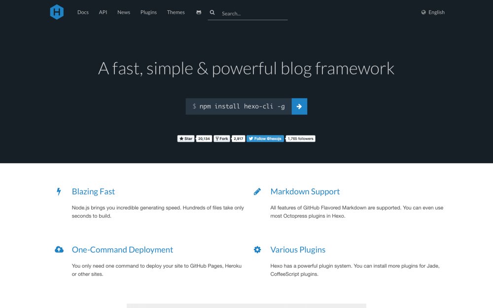 Hexo homepage