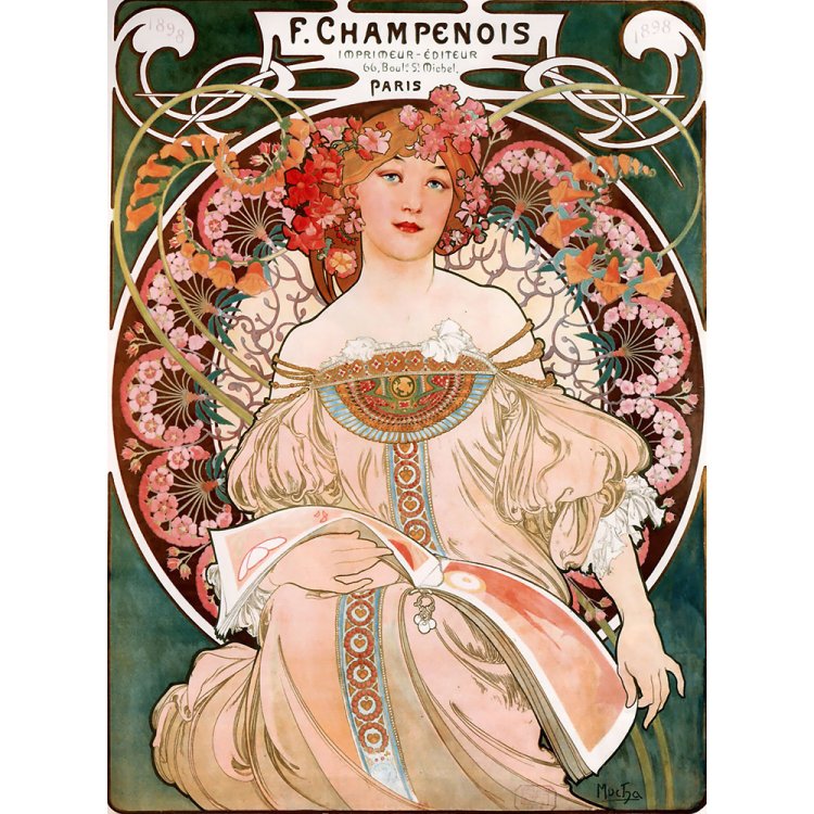 F. Champenois by Alphonse Mucha