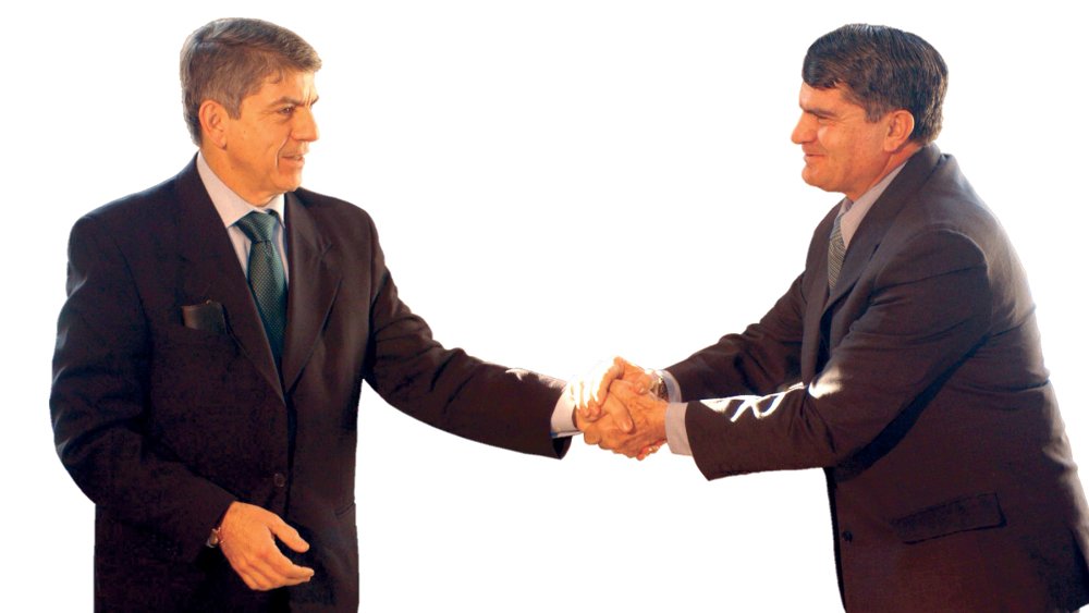 Businessmen shaking hands