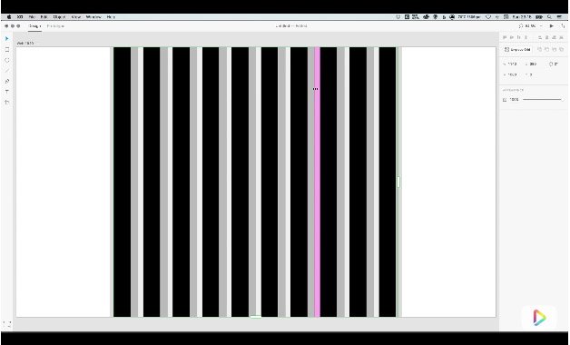 Responsive guides being made in Adobe XD
