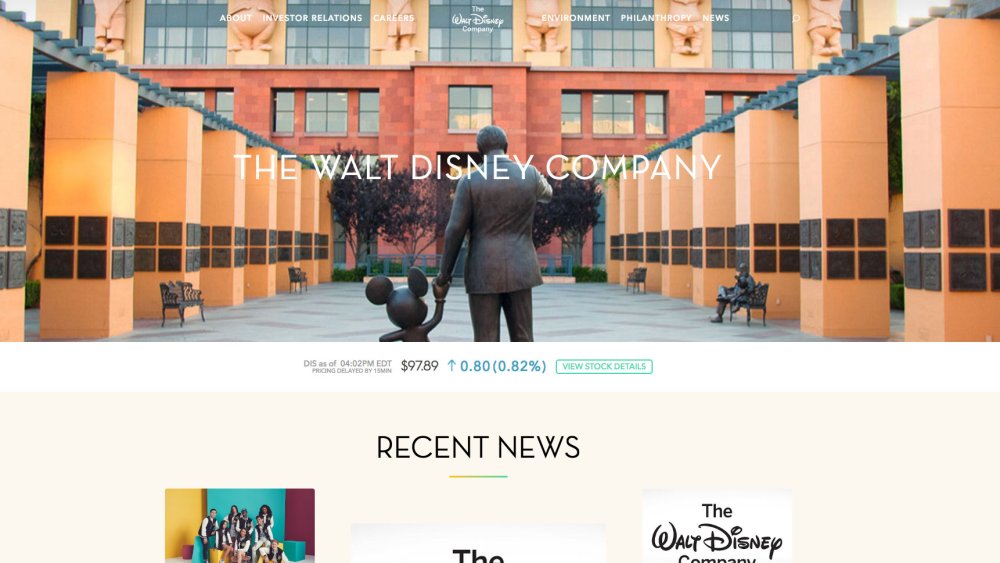 Disney's website