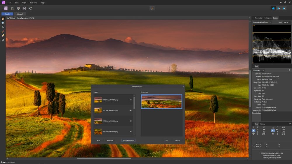 Affinity Photo screenshot