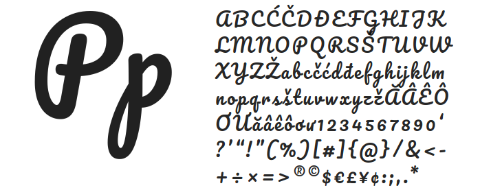 Free fonts Manteka