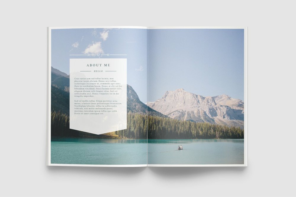 Best brochure templates: Wanderers photography