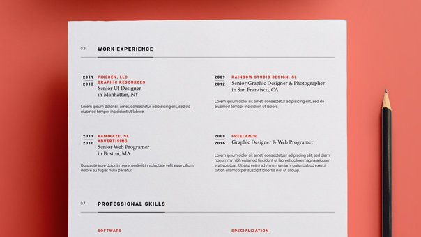 Resume and CV templates
