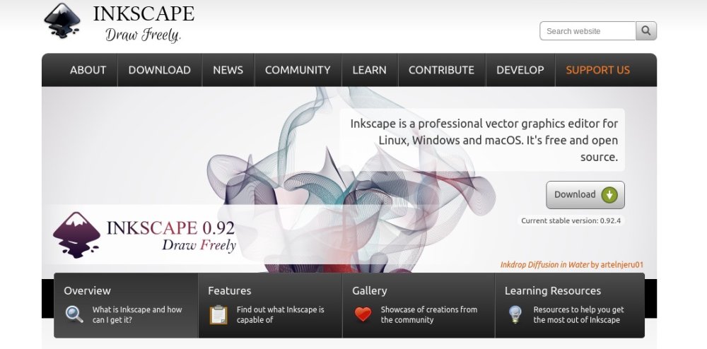 Inkscape screenshot