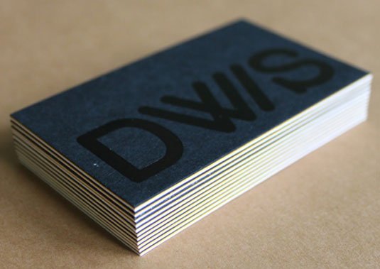 letterpress business cards: Derek Walsh