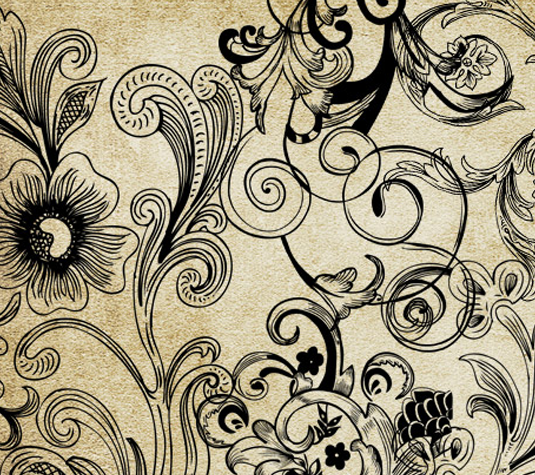 Best free Illustrator brushes - Floral vector and brush pack