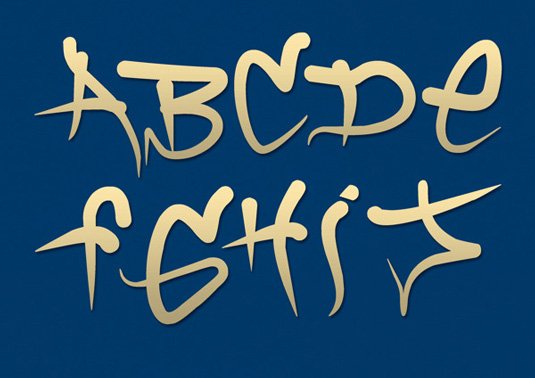 Graffiti font Brock