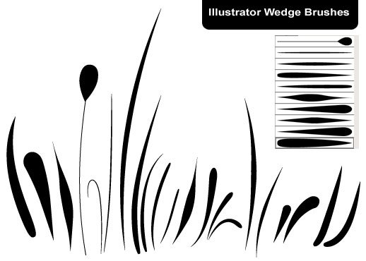 Best Illustrator brushes: wedge