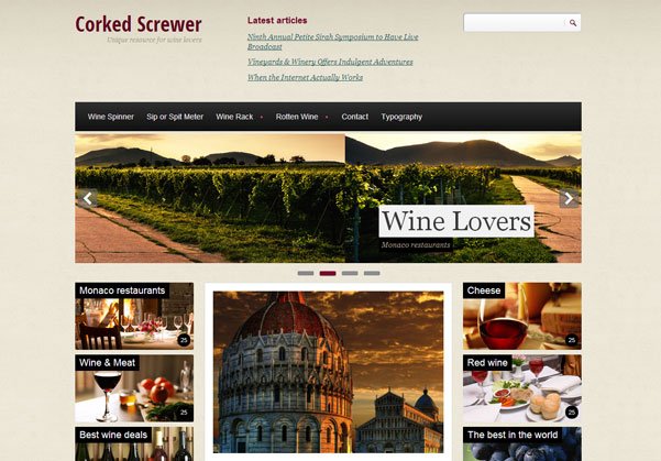 Drupal themes - Corked Screwer