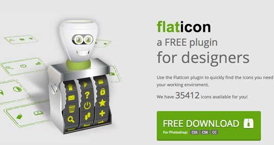 Photoshop plugins: Flaticon