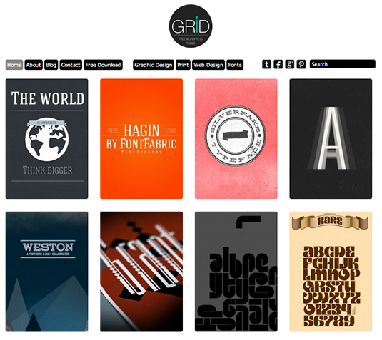 Free WordPress themes: Grid