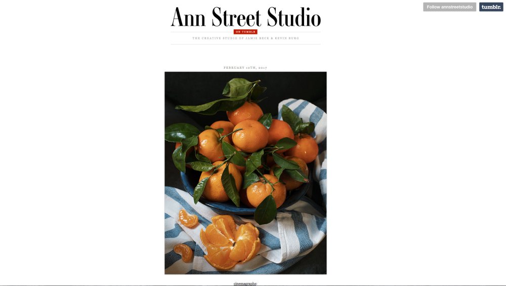 Best Tumblr blogs: Ann Street Studio