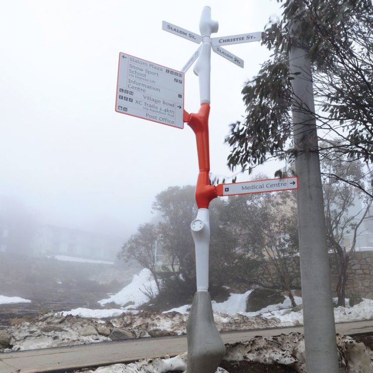 Falls Creek wayfinding by Buro North