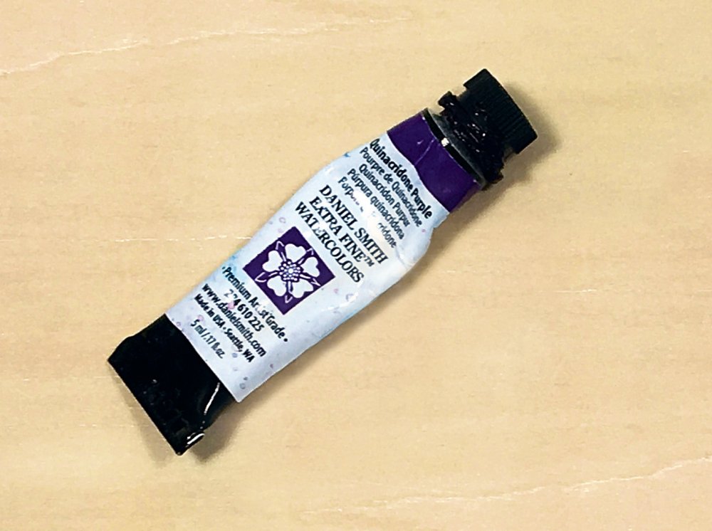 Tube of Quinacridone purple