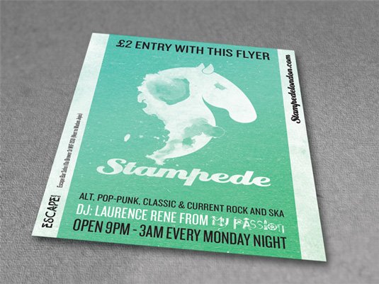 Flyer design: Stampede