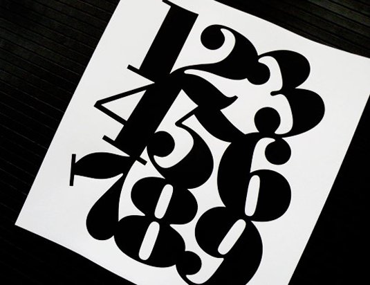 Poster Bodoni font