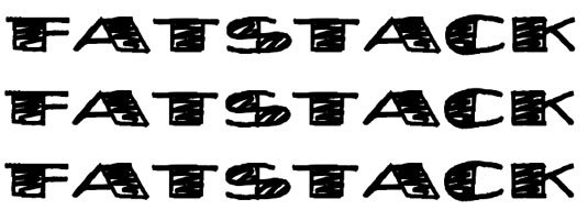 Free handwriting fonts: Fatstack