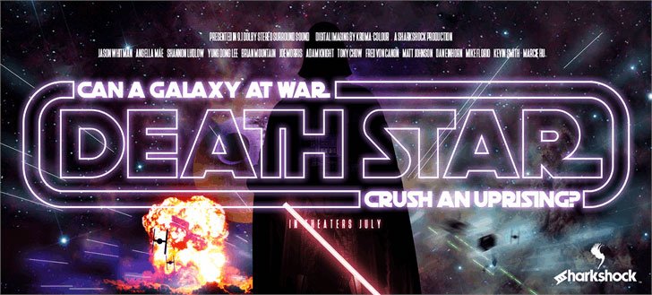 Death Star font sample