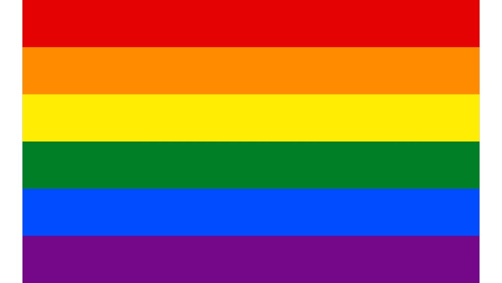 Rainbow pride flag
