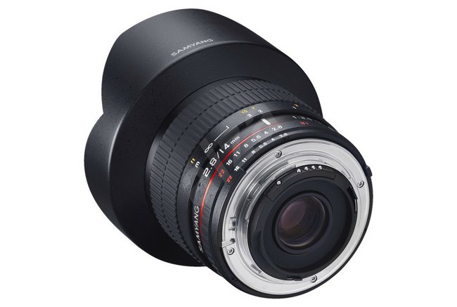 Rokinon wide-angle lens