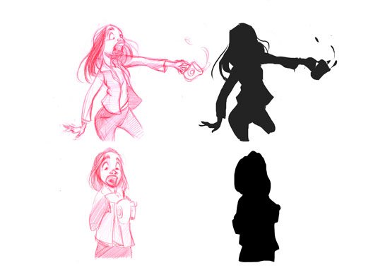 Sketching tips for beginners: Silhouettes