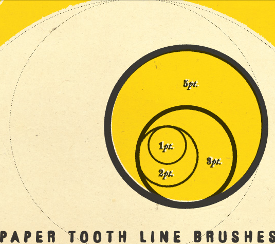 Best free Illustrator brushes - Paper tooth