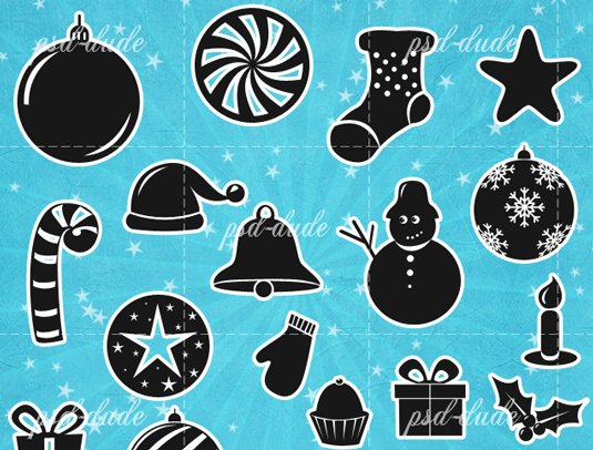 Christmas vector shapes