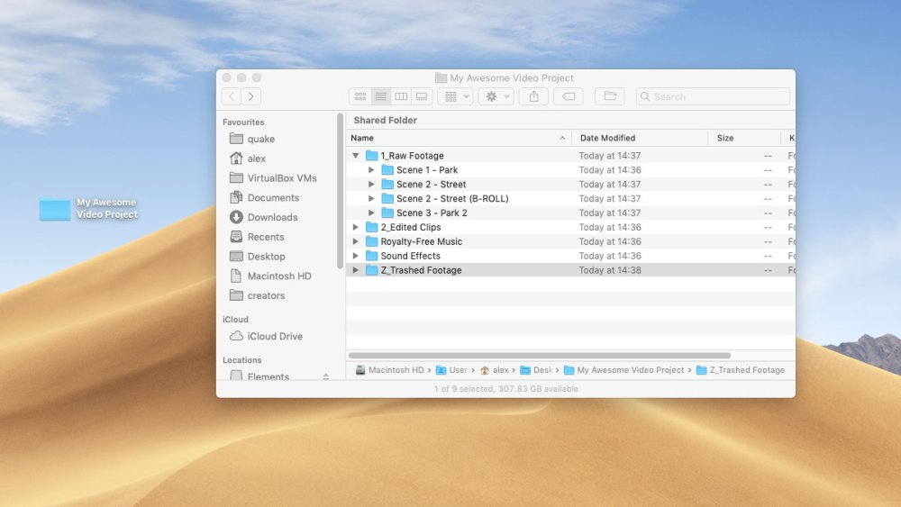 How to edit videos: File management on a Macbook