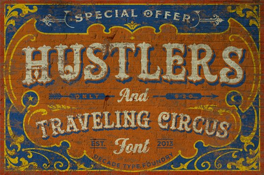 Hustlers tattoo font