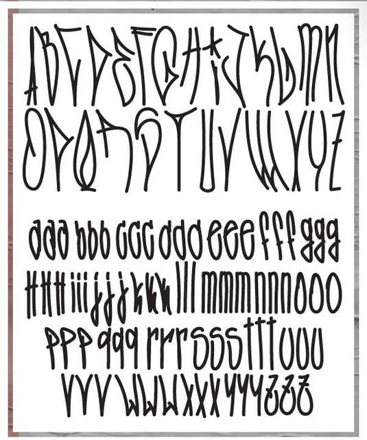 Graffiti font Posse