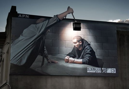 law and order billboard