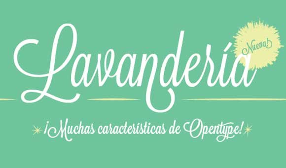 Free cursive fonts: Lavanderia