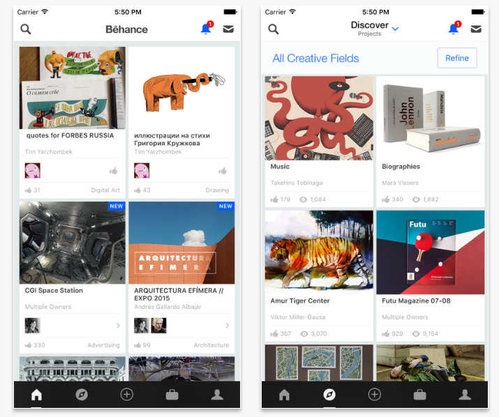 Best iphone apps: Behance