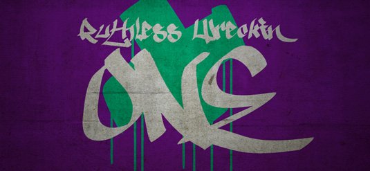 Graffiti font Ruthless One