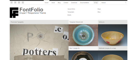 Free Drupal theme: FontFolio