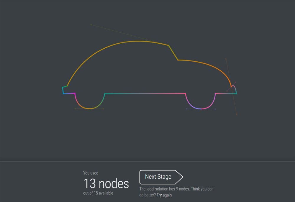 Design exercises: The Bézier Game