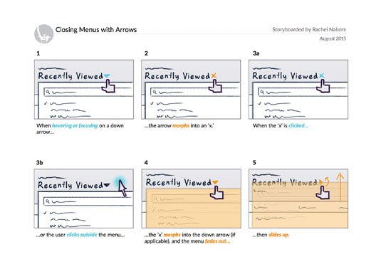 Create storyboards for your animations