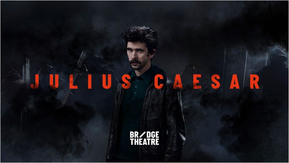 Promotional poster for Bridge Theatre's Julius Caesar