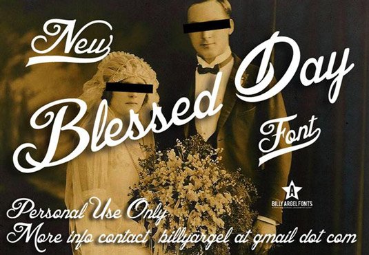 Tattoo fonts: Blessed Day