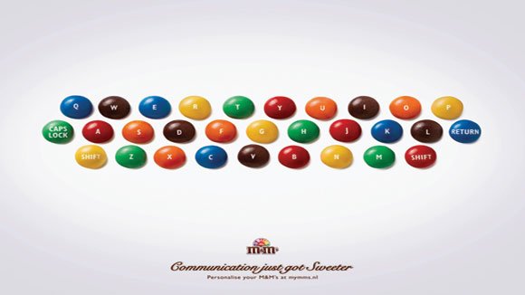 Print advertising: M&Ms