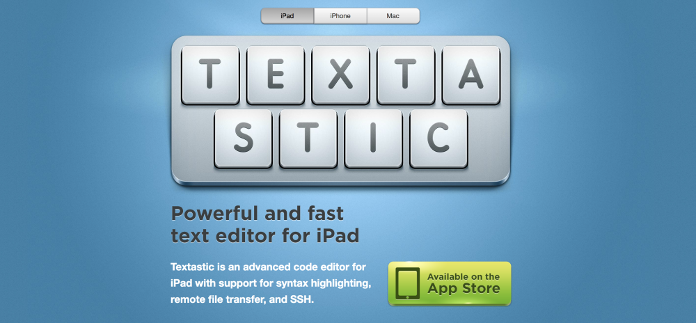 best code editors: Textastic code editor
