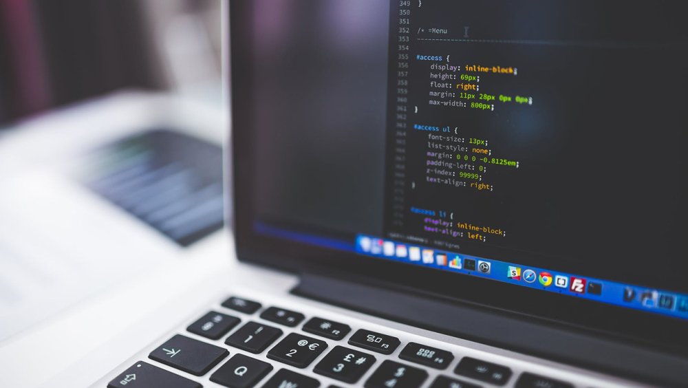 best code editors: laptop screen