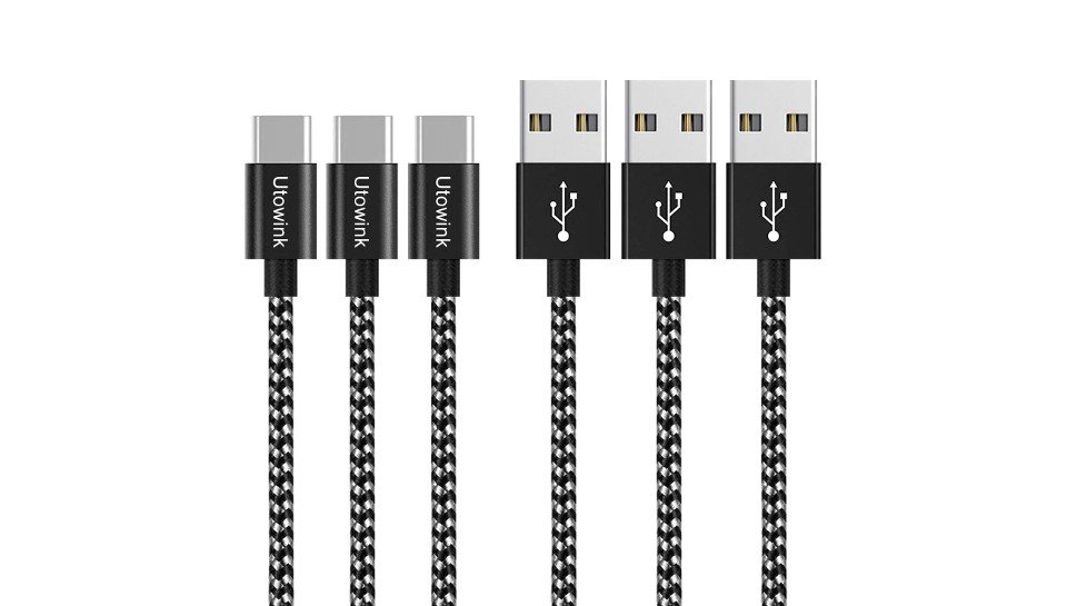 Utowink 3.3ft Nylon Braided USB C Charger Cable