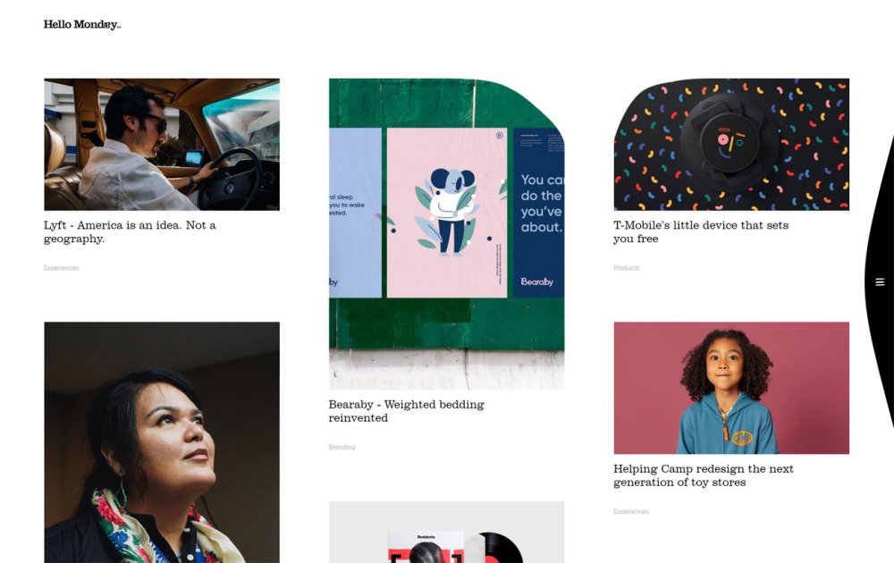 6 of the best new portfolio sites: Hello Monday