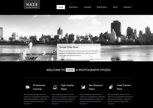 Portfolio WordPress theme - Haze